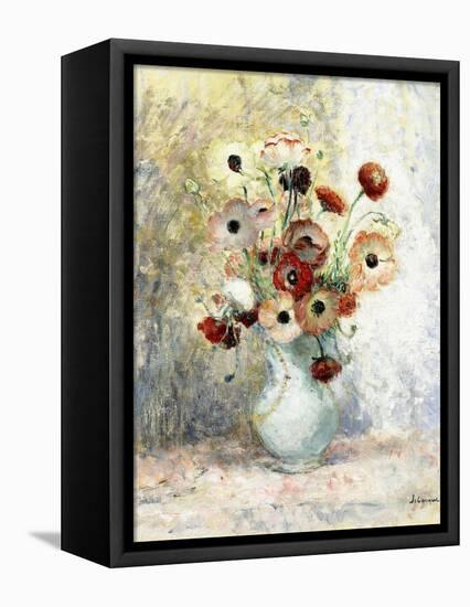 Bouquet of Anemones-Henri Lebasque-Framed Stretched Canvas