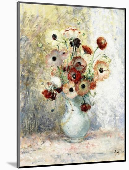 Bouquet of Anemones-Henri Lebasque-Mounted Giclee Print