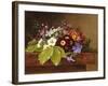 Bouquet of Apple and Cherry Blossoms, and Primula-Johan Laurentz Jensen-Framed Giclee Print