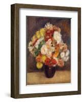 Bouquet of Chrysanthemums, 1881-Pierre-Auguste Renoir-Framed Giclee Print