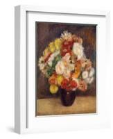 Bouquet of Chrysanthemums, 1881-Pierre-Auguste Renoir-Framed Giclee Print