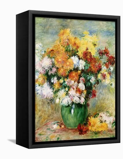 Bouquet of Chrysanthemums, circa 1884-Pierre-Auguste Renoir-Framed Stretched Canvas