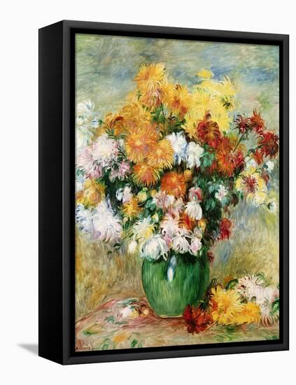 Bouquet of Chrysanthemums, circa 1884-Pierre-Auguste Renoir-Framed Stretched Canvas