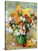 Bouquet of Chrysanthemums, circa 1884-Pierre-Auguste Renoir-Stretched Canvas