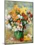 Bouquet of Chrysanthemums, circa 1884-Pierre-Auguste Renoir-Mounted Premium Giclee Print