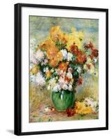 Bouquet of Chrysanthemums, circa 1884-Pierre-Auguste Renoir-Framed Giclee Print