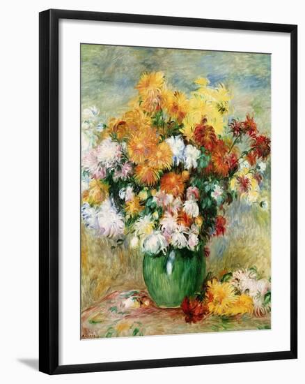 Bouquet of Chrysanthemums, circa 1884-Pierre-Auguste Renoir-Framed Giclee Print