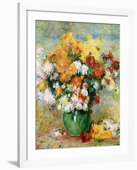 Bouquet of Chrysanthemums, circa 1884-Pierre-Auguste Renoir-Framed Giclee Print