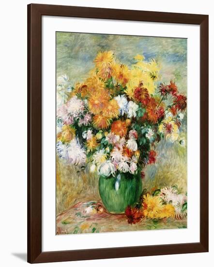 Bouquet of Chrysanthemums, circa 1884-Pierre-Auguste Renoir-Framed Giclee Print