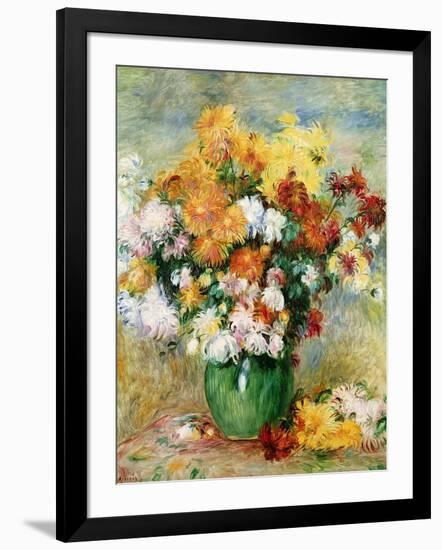 Bouquet of Chrysanthemums, circa 1884-Pierre-Auguste Renoir-Framed Giclee Print