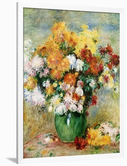 Bouquet of Chrysanthemums, circa 1884-Pierre-Auguste Renoir-Framed Giclee Print