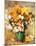 Bouquet of Chrysanthemums-Pierre-Auguste Renoir-Mounted Art Print