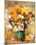 Bouquet of Chrysanthemums-Pierre-Auguste Renoir-Mounted Art Print