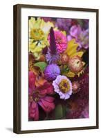 Bouquet of Colorful Flowers at a Farmers' Market, Savannah, Georgia, USA-Joanne Wells-Framed Photographic Print