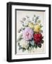 Bouquet of Dahlias and Roses-Camille de Chantereine-Framed Giclee Print