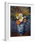 Bouquet of Dahlias. Painting by Paul Cezanne (1839-1906), 1873. Oil on Canvas. Dim: 0.73 X 0.54M. P-Paul Cezanne-Framed Giclee Print