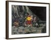 Bouquet of Dahlias-Paul Cézanne-Framed Giclee Print