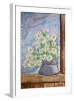 Bouquet Of Daisies-kirilstanchev-Framed Art Print