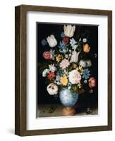 Bouquet of Flowers, 1609-Ambrosius Bosschaert the Elder-Framed Giclee Print