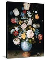 Bouquet of Flowers, 1609-Ambrosius Bosschaert the Elder-Stretched Canvas