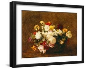 Bouquet of Flowers, 1894-Ignace Henri Jean Fantin-Latour-Framed Giclee Print