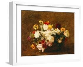 Bouquet of Flowers, 1894-Ignace Henri Jean Fantin-Latour-Framed Giclee Print