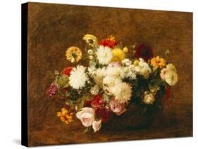 Bouquet of Flowers, 1894-Ignace Henri Jean Fantin-Latour-Stretched Canvas