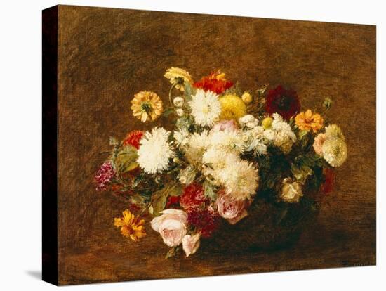 Bouquet of Flowers, 1894-Ignace Henri Jean Fantin-Latour-Stretched Canvas