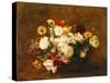 Bouquet of Flowers, 1894-Ignace Henri Jean Fantin-Latour-Stretched Canvas