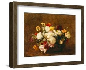 Bouquet of Flowers, 1894-Ignace Henri Jean Fantin-Latour-Framed Giclee Print