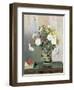 Bouquet of Flowers, Chrysanthemums in a Chinese Vase-Camille Pissarro-Framed Giclee Print