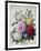 Bouquet of Flowers, Dahlias and Roses, Published C.1830-40 (Stipple Hand Coloured)-Camille de Chantereine-Framed Giclee Print