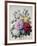 Bouquet of Flowers, Dahlias and Roses, Published C.1830-40 (Stipple Hand Coloured)-Camille de Chantereine-Framed Giclee Print