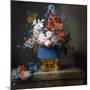 Bouquet of Flowers in a Blue Porcelain Vase, 1776 (Oil on Canvas)-Anne Vallayer-coster-Mounted Giclee Print