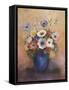 Bouquet of Flowers in a Blue Vase-Odilon Redon-Framed Stretched Canvas