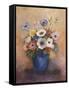 Bouquet of Flowers in a Blue Vase-Odilon Redon-Framed Stretched Canvas