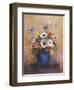 Bouquet of Flowers in a Blue Vase-Odilon Redon-Framed Premium Giclee Print