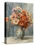 Bouquet of Flowers in a Ceramic Vase-Pierre-Auguste Renoir-Stretched Canvas