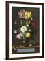 Bouquet of Flowers in a Glass Vase, 1621-Ambrosius Bosschaert-Framed Giclee Print