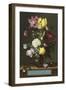 Bouquet of Flowers in a Glass Vase, 1621-Ambrosius Bosschaert-Framed Giclee Print