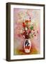 Bouquet of Flowers in a Japanese Vase, c.1905-08-Odilon Redon-Framed Giclee Print