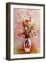 Bouquet of Flowers in a Japanese Vase, c.1905-08-Odilon Redon-Framed Premium Giclee Print