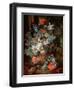 Bouquet of Flowers in a Landscape-Jan van Huysum-Framed Premium Giclee Print