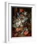 Bouquet of Flowers in a Landscape-Jan van Huysum-Framed Premium Giclee Print