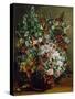 Bouquet of Flowers in a Vase. 1862-Gustave Courbet-Stretched Canvas