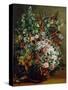 Bouquet of Flowers in a Vase. 1862-Gustave Courbet-Stretched Canvas