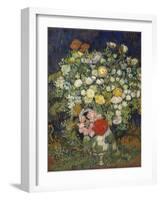 Bouquet of Flowers in a Vase, 1890-Vincent van Gogh-Framed Giclee Print