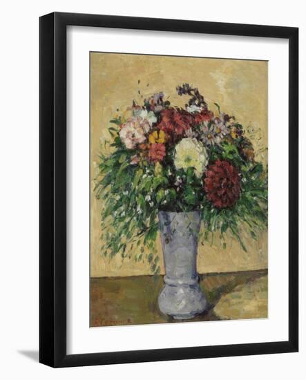 Bouquet of Flowers in a Vase, circa 1877-Paul Cézanne-Framed Giclee Print