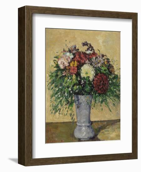 Bouquet of Flowers in a Vase, circa 1877-Paul Cézanne-Framed Giclee Print