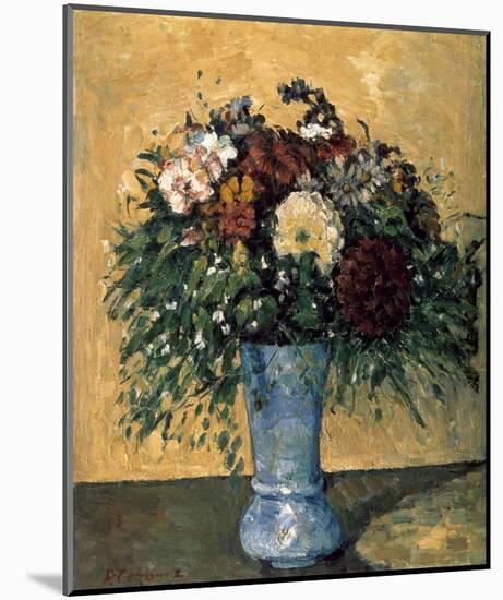 Bouquet of Flowers in a Vase-Paul Cézanne-Mounted Art Print